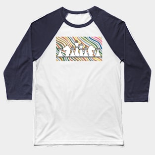 Chess Set on Retro Background Baseball T-Shirt